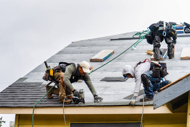 Professional Gutter Installation technician working in Winchester, VA